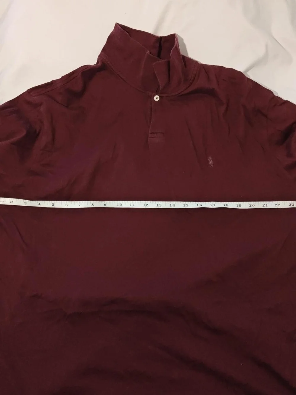 Ralph Lauren Burgundy Long Sleeve Polo Shirt